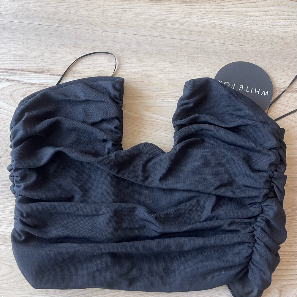 White Fox Boutique Black Crop Top